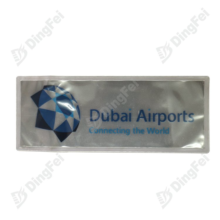 Airports Security Silver PVC Reflective Label Patches - 
